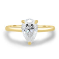 Load image into Gallery viewer, 1.80 CT Pear-Shaped Lab Diamond Solitaire Engagement Ring
