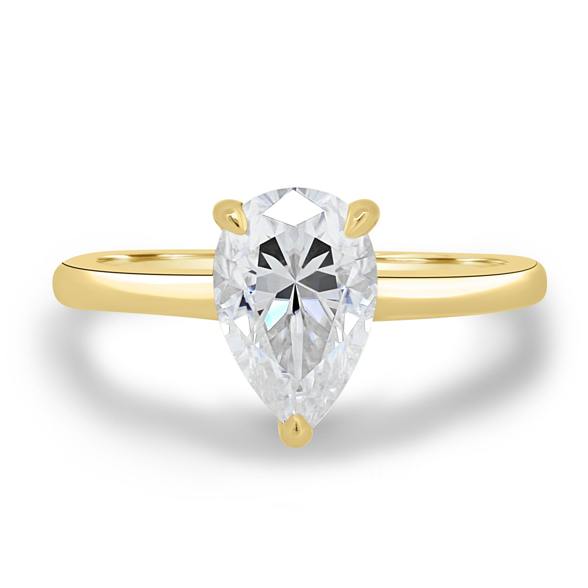 1.80 CT Pear-Shaped Lab Diamond Solitaire Engagement Ring 1