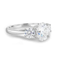 Load image into Gallery viewer, 1.68 CT Oval Lab-Grown Diamond Three Stone Gold Engagement Ring
