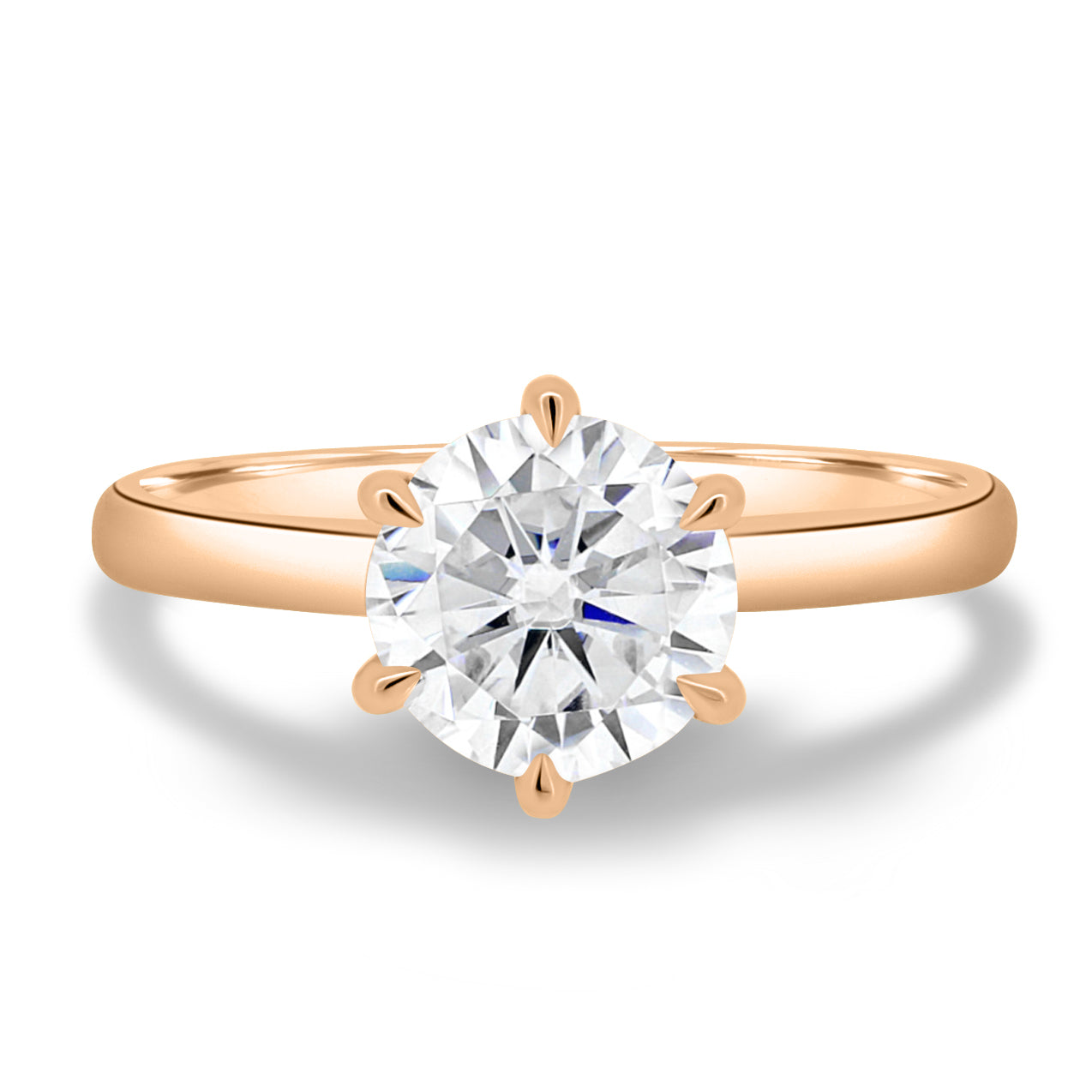 1.83 CT Round Lab-Grown Diamond Solitaire Engagement Ring