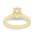 Load image into Gallery viewer, 2.11 CT Oval Lab-Grown Diamond Hidden Halo Pave Engagement Ring in Gold
