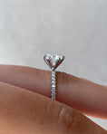 Load image into Gallery viewer, 1.80 CT Round Lab-Grown Diamond Engagement Ring with Pavé Band
