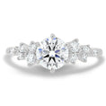 Load image into Gallery viewer, 1.61 CT Round Lab-Grown Diamond Cluster Engagement Ring
