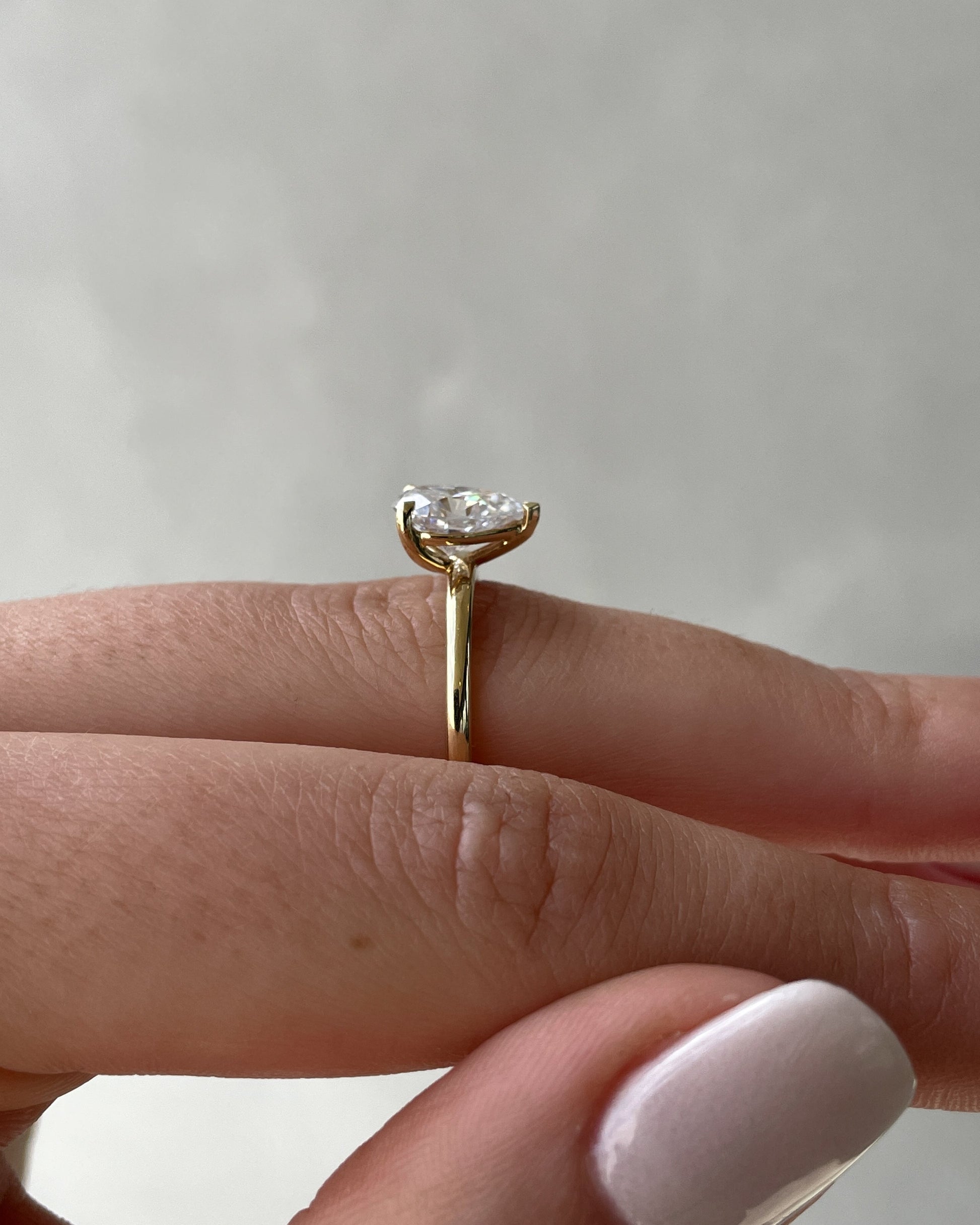 1.80 CT Pear-Shaped Lab Diamond Solitaire Engagement Ring 15