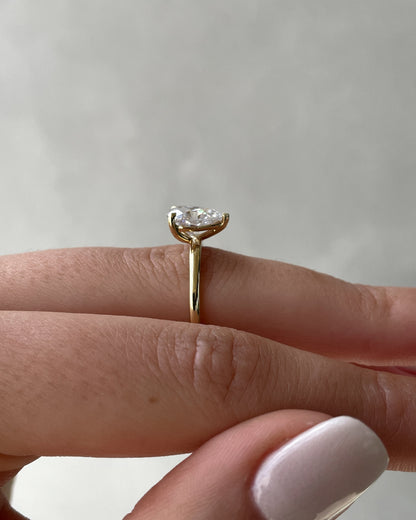 1.80 CT Pear-Shaped Lab Diamond Solitaire Engagement Ring 15