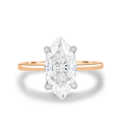 1.5 CT Marquise-Cut Lab-Grown Diamond Solitaire Engagement Ring 7