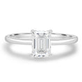 Load image into Gallery viewer, 1.86 CT Emerald Lab-Grown Diamond Hidden Halo Engagement Ring 9
