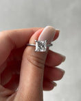 Load image into Gallery viewer, Radiant 1.5 CT Princess-Cut Lab Diamond Hidden Halo Engagement Ring
