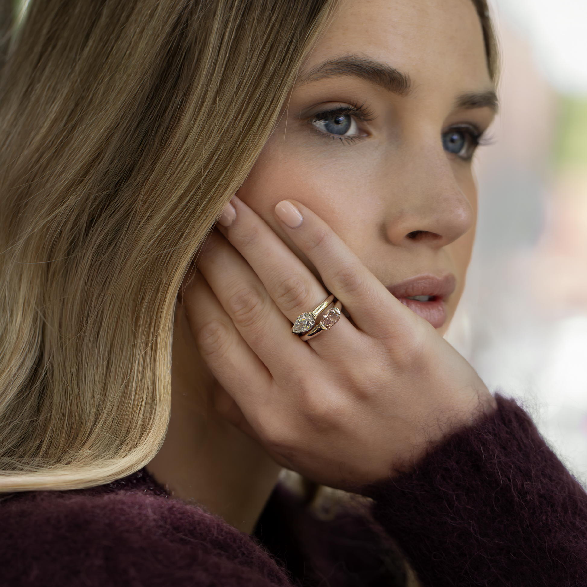 Solitaire-Oval Lab Grown Diamond Engagement Ring