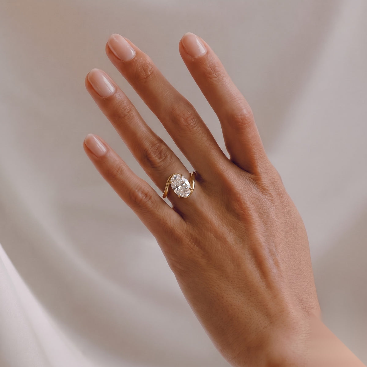 Solitaire Rapture-Oval Lab Grown Diamond Engagement Ring