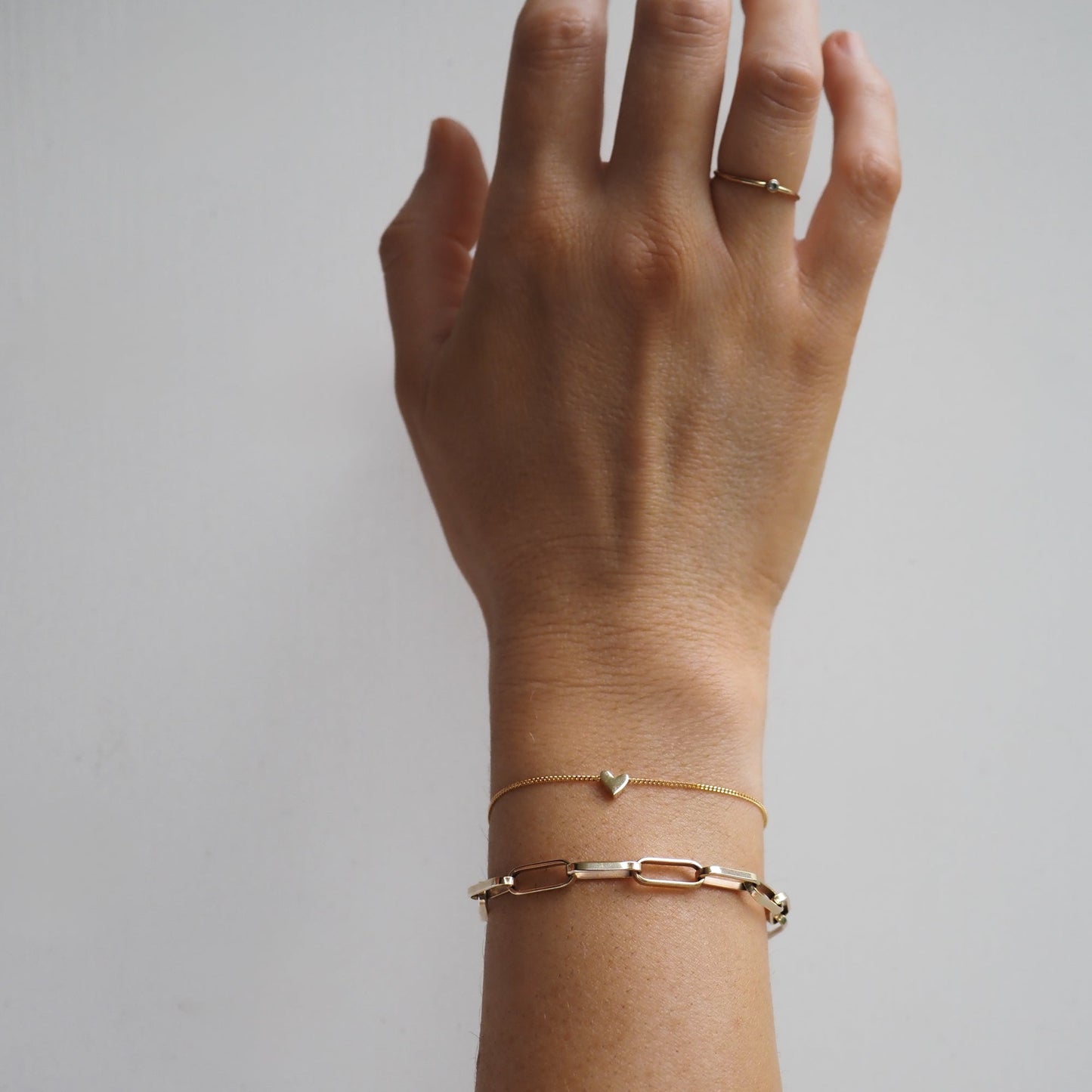 Elegant Gold Paper Link Chain Bracelet 2
