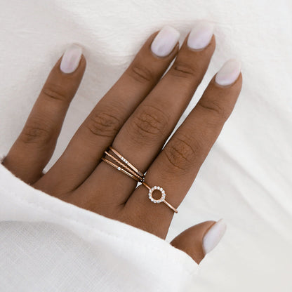 Elegant 0.20 TCW Round Lab-Grown Diamond Circle Wedding Band 9