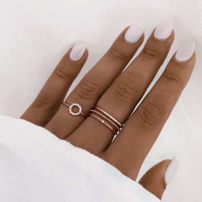 Elegant 0.20 TCW Round Lab-Grown Diamond Circle Wedding Band 10