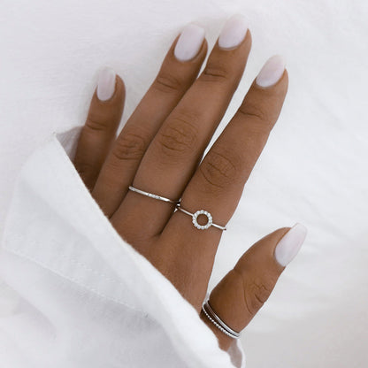 Elegant 0.20 TCW Round Lab-Grown Diamond Circle Wedding Band 4
