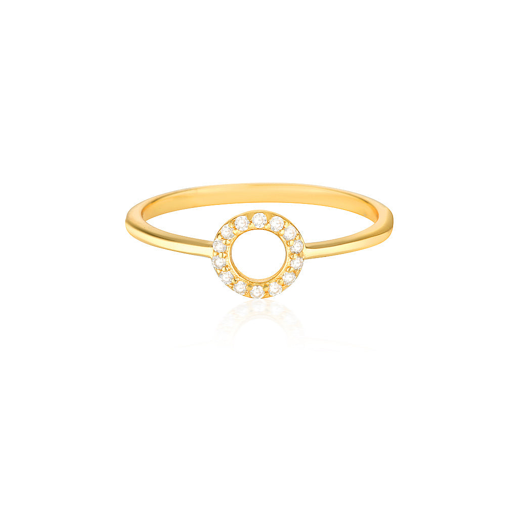 Elegant 0.20 TCW Round Lab-Grown Diamond Circle Wedding Band 1