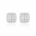 Load image into Gallery viewer, Exquisite 0.03 TCW Round Lab-Grown Diamond Pave Stud Earrings
