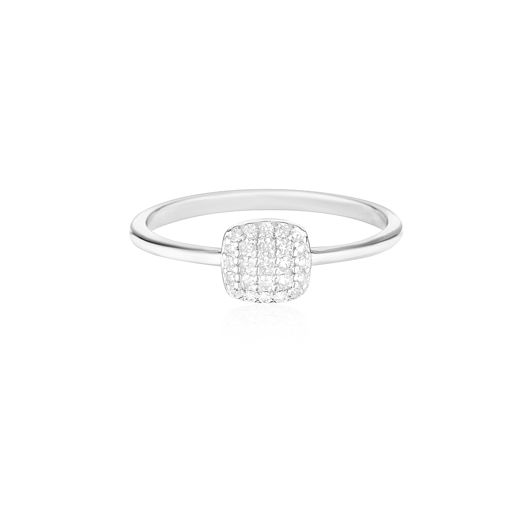 Elegant 0.25 TCW Round Lab-Grown Diamond Cluster Wedding Band 1