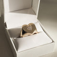 Load image into Gallery viewer, 1.0CT Heart-Shaped Lab Grown Diamond Gold Ring
