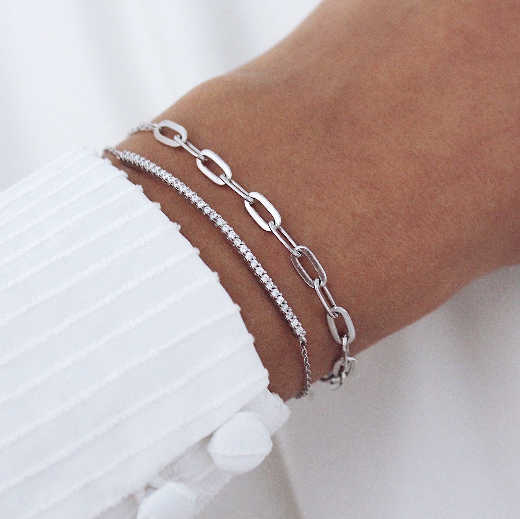 Elegant 0.4 TCW Round Lab-Grown Diamond Bracelet 23