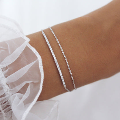 Elegant 0.4 TCW Round Lab-Grown Diamond Bracelet 21