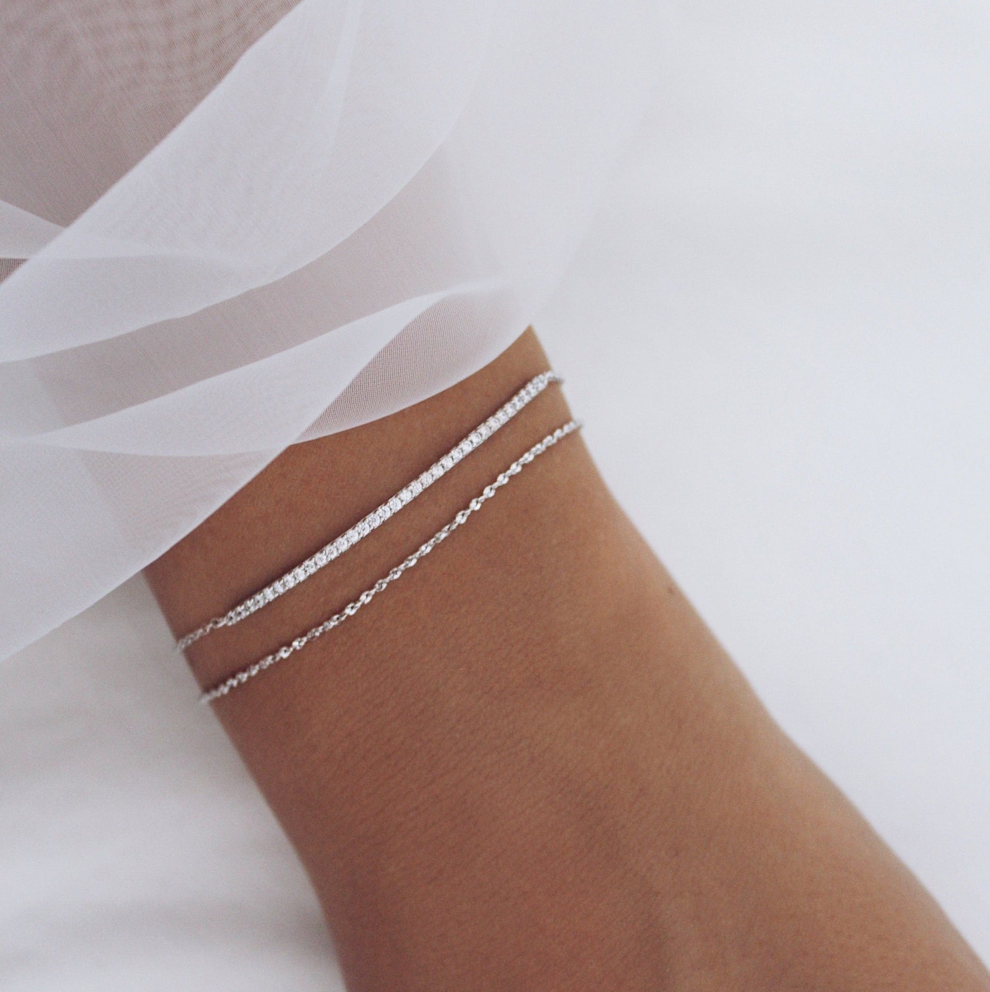 Elegant 0.4 TCW Round Lab-Grown Diamond Bracelet 20