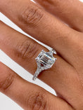 Load image into Gallery viewer, 2.1ct Emerald G- VS Pave Diamond Engagement Ring
