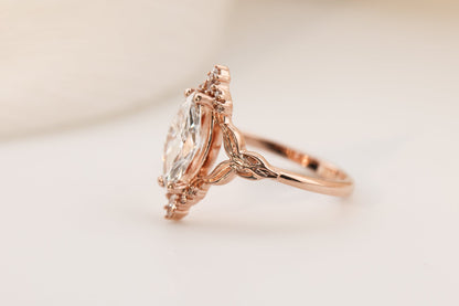 Solitaire Cathedral- 1.8 CT Cushion Lab Grown Diamond Wedding Band