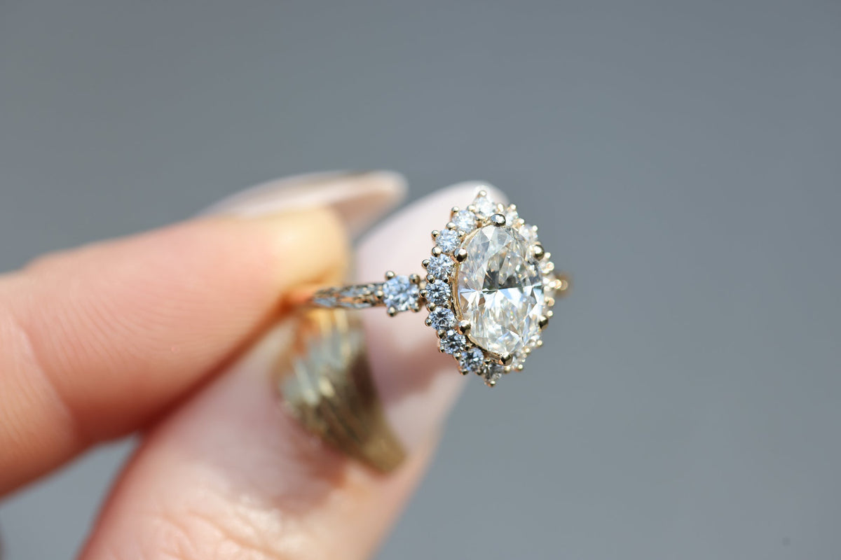 Solitaire Cathedral- 1.8 CT Cushion Lab Grown Diamond Wedding Band