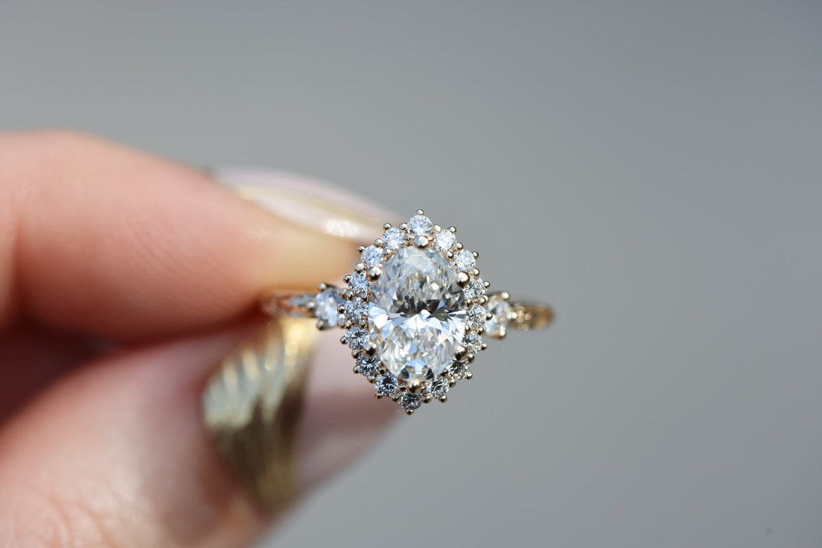 Solitaire Cathedral- 1.8 CT Cushion Lab Grown Diamond Wedding Band