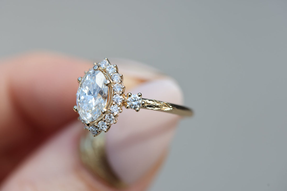 Solitaire Cathedral- 1.8 CT Cushion Lab Grown Diamond Wedding Band