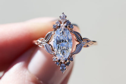 Solitaire Cathedral- 1.8 CT Cushion Lab Grown Diamond Wedding Band