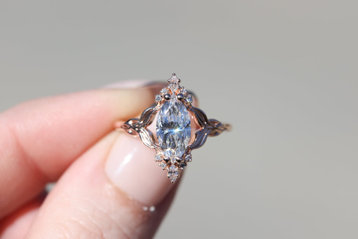 Solitaire Cathedral- 1.8 CT Cushion Lab Grown Diamond Wedding Band