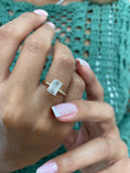 Load image into Gallery viewer, 1.79 CT Emerald-Cut Lab-Grown Diamond Solitaire Engagement Ring in Gold 6
