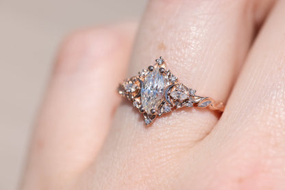 Solitaire Cathedral- 1.8 CT Cushion Lab Grown Diamond Wedding Band