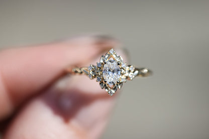 Solitaire Cathedral- 1.8 CT Cushion Lab Grown Diamond Wedding Band