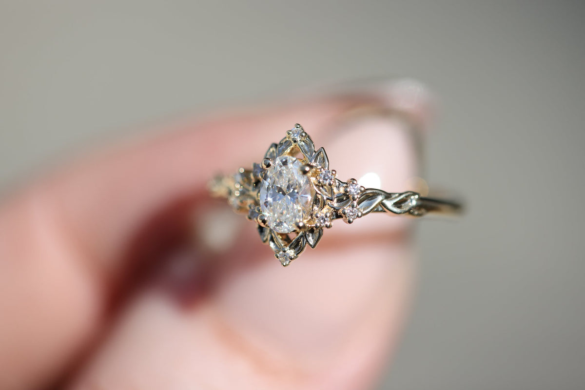 Solitaire Cathedral- 1.8 CT Cushion Lab Grown Diamond Wedding Band