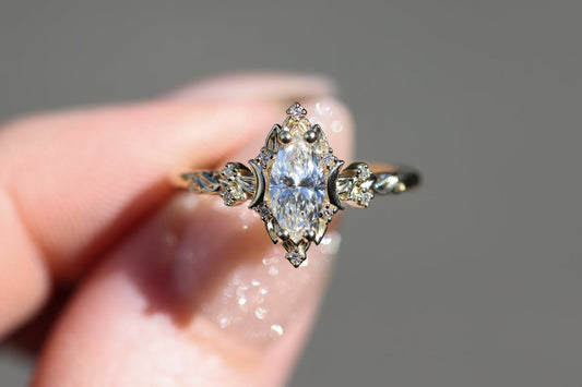 Solitaire Cathedral- 1.8 CT Cushion Lab Grown Diamond Wedding Band