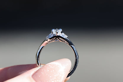 Solitaire Cathedral- 1.8 CT Cushion Lab Grown Diamond Wedding Band