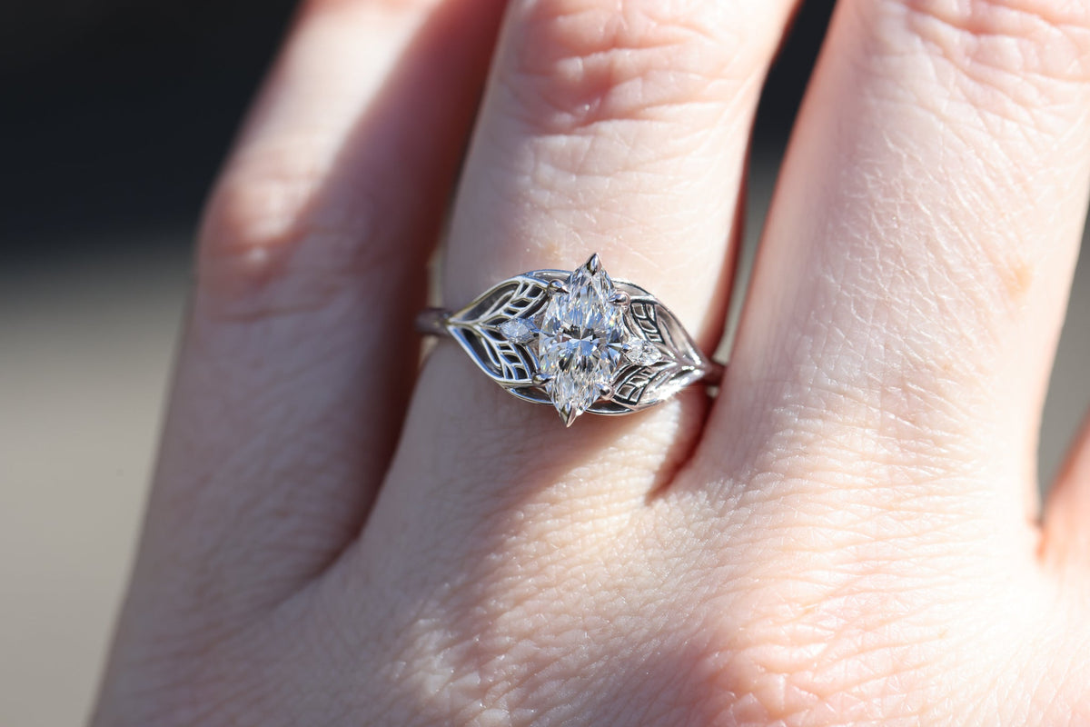 Solitaire Cathedral- 1.8 CT Cushion Lab Grown Diamond Wedding Band