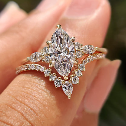 Solitaire Cathedral- 1.8 CT Cushion Lab Grown Diamond Wedding Band