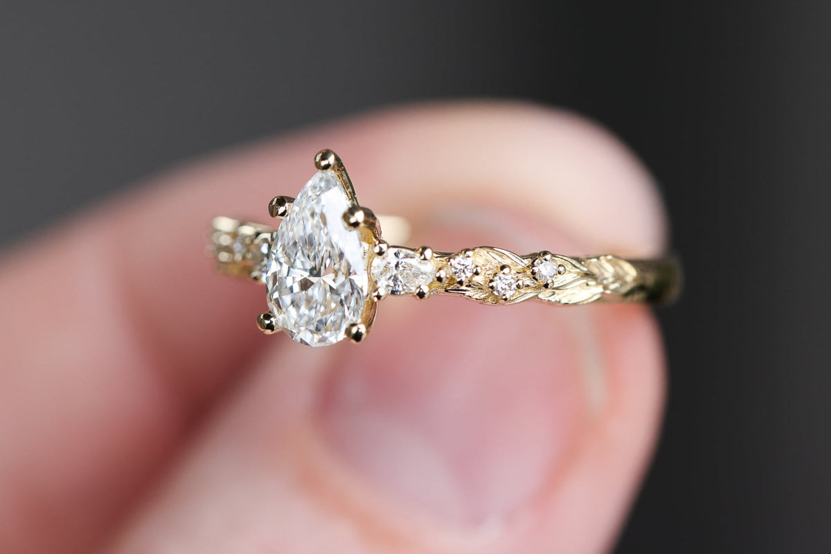 Solitaire Cathedral- 1.8 CT Cushion Lab Grown Diamond Wedding Band
