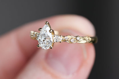 Solitaire Cathedral- 1.8 CT Cushion Lab Grown Diamond Wedding Band