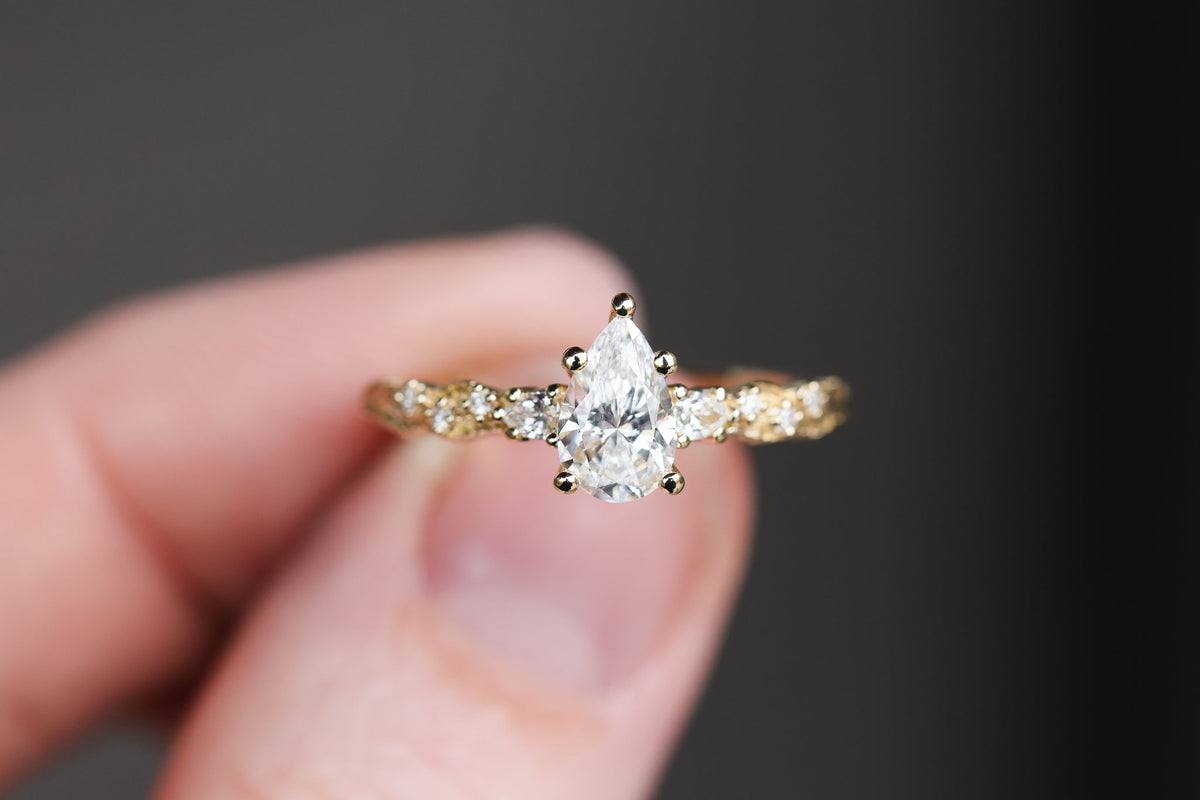 Solitaire Cathedral- 1.8 CT Cushion Lab Grown Diamond Wedding Band