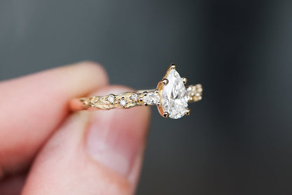Solitaire Cathedral- 1.8 CT Cushion Lab Grown Diamond Wedding Band