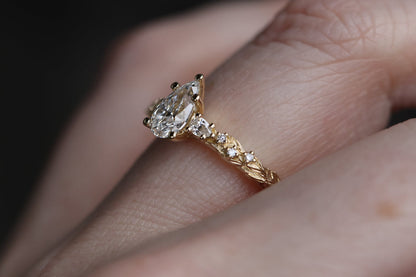 Solitaire Cathedral- 1.8 CT Cushion Lab Grown Diamond Wedding Band