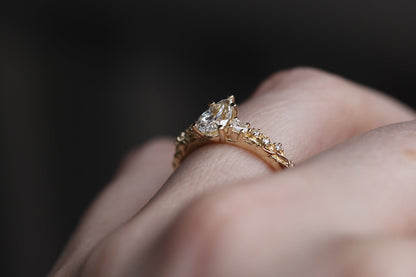 Solitaire Cathedral- 1.8 CT Cushion Lab Grown Diamond Wedding Band