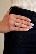 Load image into Gallery viewer, 2.58ct Oval E- VS Halo & Pave Diamond Engagement Ring
