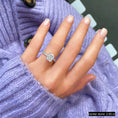 Load image into Gallery viewer, 2 ct Radiant F- VS1 Diamond Pave Moissanite Engagement Ring
