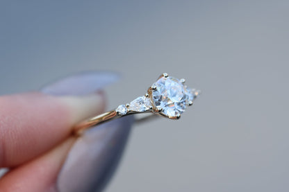 Solitaire Cathedral- 1.8 CT Cushion Lab Grown Diamond Wedding Band