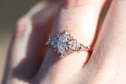 Solitaire Cathedral- 1.8 CT Cushion Lab Grown Diamond Wedding Band